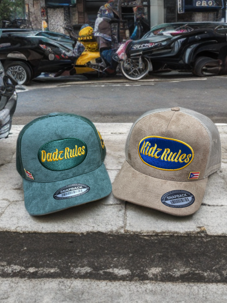 Dadz Rules and Kidz Rules SnapBack hats